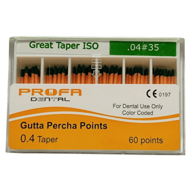 گوتا پرکا پروفا 4% Profa-Gutta Percha Points