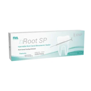 ویژگی‌ها و مزایای سیلر بایوسرامیک nRoot SP سیل‌کنندگی فوق‌العاده به دلیل انبساط جزئی پس از ست شدن زیست‌سازگاری بالا به واسطه وجود تری کلسیم سیلیکات مقاومت حرارتی عالی، مناسب تکنیک‌های گرم پرکردن کانال فلوی ایده‌آل برای نفوذ مناسب در کانال و توبول‌های عاجی خاصیت آنتی‌باکتریال طبیعی با pH قلیایی بالاتر از 12 ست شدن در حضور رطوبت بدون نیاز به خشک‌کردن بیش از حد کانال فاقد رزین و مواد سمی سلولی؛ بدون تحریک بافت پری‌آپیکال رادیوپسیته مناسب برای تشخیص آسان در تصاویر رادیوگرافی استفاده موفق در بیش از 300,000 کیس درمانی در چین تأیید شده توسط دندانپزشکان و متخصصان اندودنتیکس در آسیا مناسب برای تکنیک‌های Single Cone، Warm Vertical و Lateral Condensation